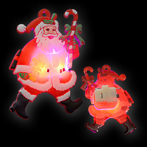 0894-011 LED Anstecker Weihnachtsmann